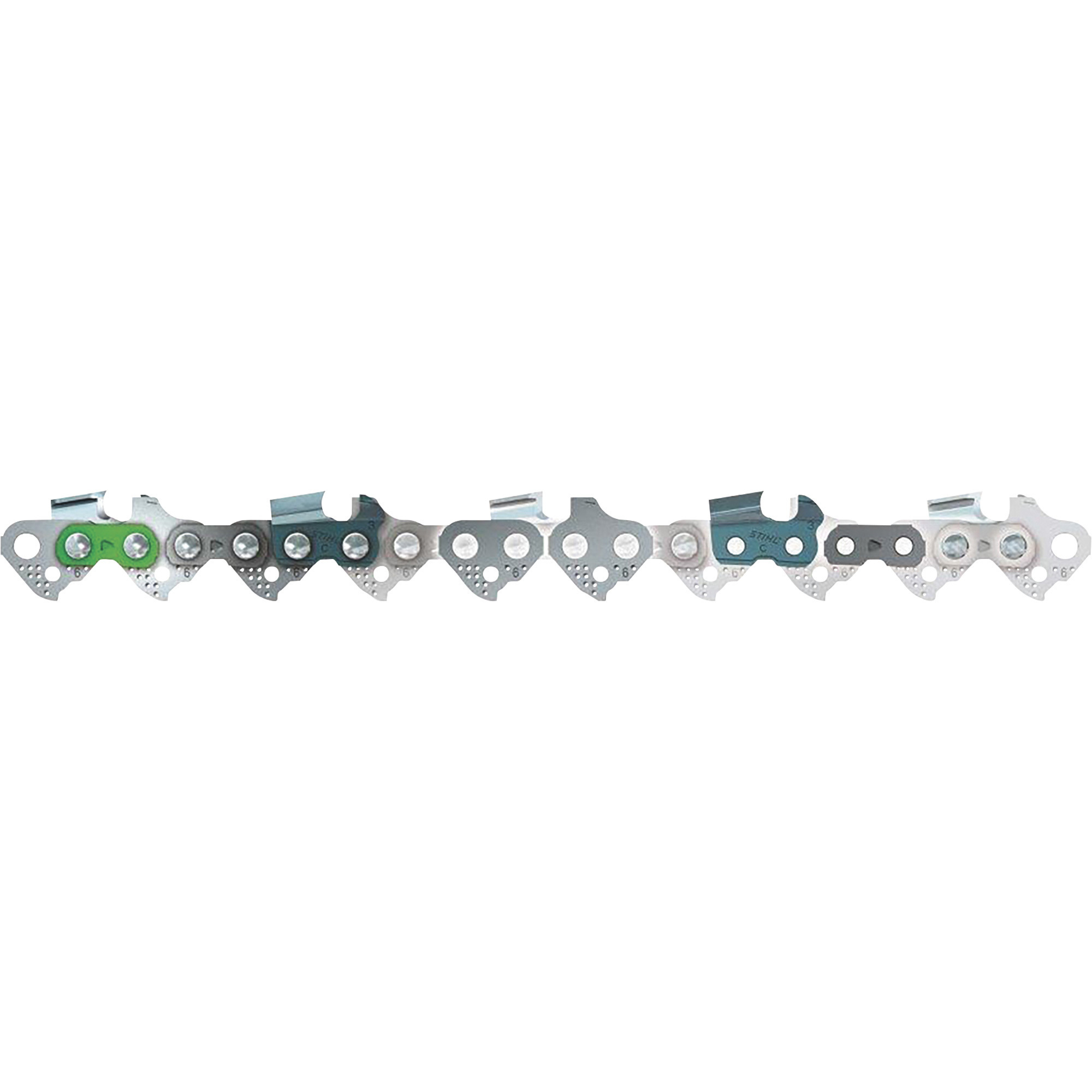 STIHL OILMATIC PICCO Micro 3 Low Kickback Narrow Kerf Chainsaw Chain, Fits 14in. Bar, 1/4in. Picco Chain Pitch, 0.043 Chain Gauge, 72 Drive Links, Model# 71PM3 72